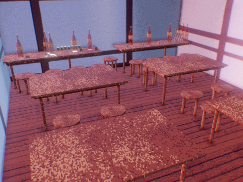 जापानी स्लाइडिंग दरवाज़ा 3D मॉडल