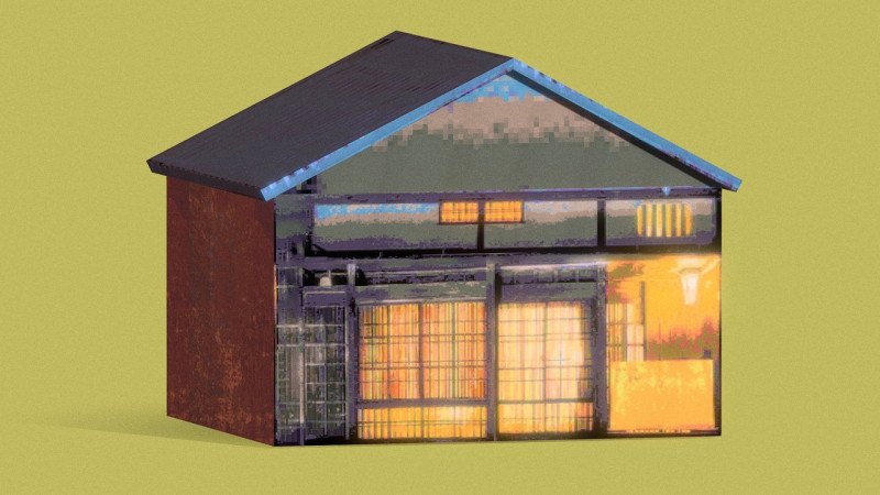 पीएसएक्स जापानी पारंपरिक घर 3D मॉडल .c4d .max .obj .3ds .fbx .stl .blend 