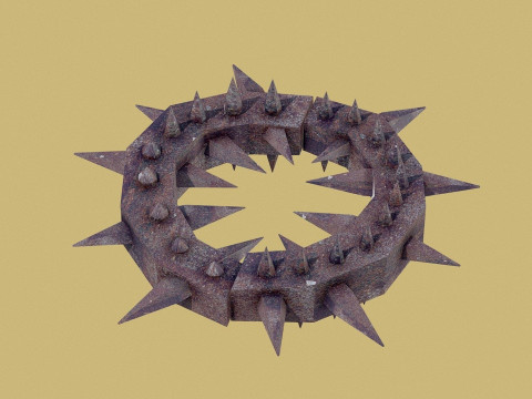 Устройство для пыток 1 — Шипастый ошейник 3D Модель