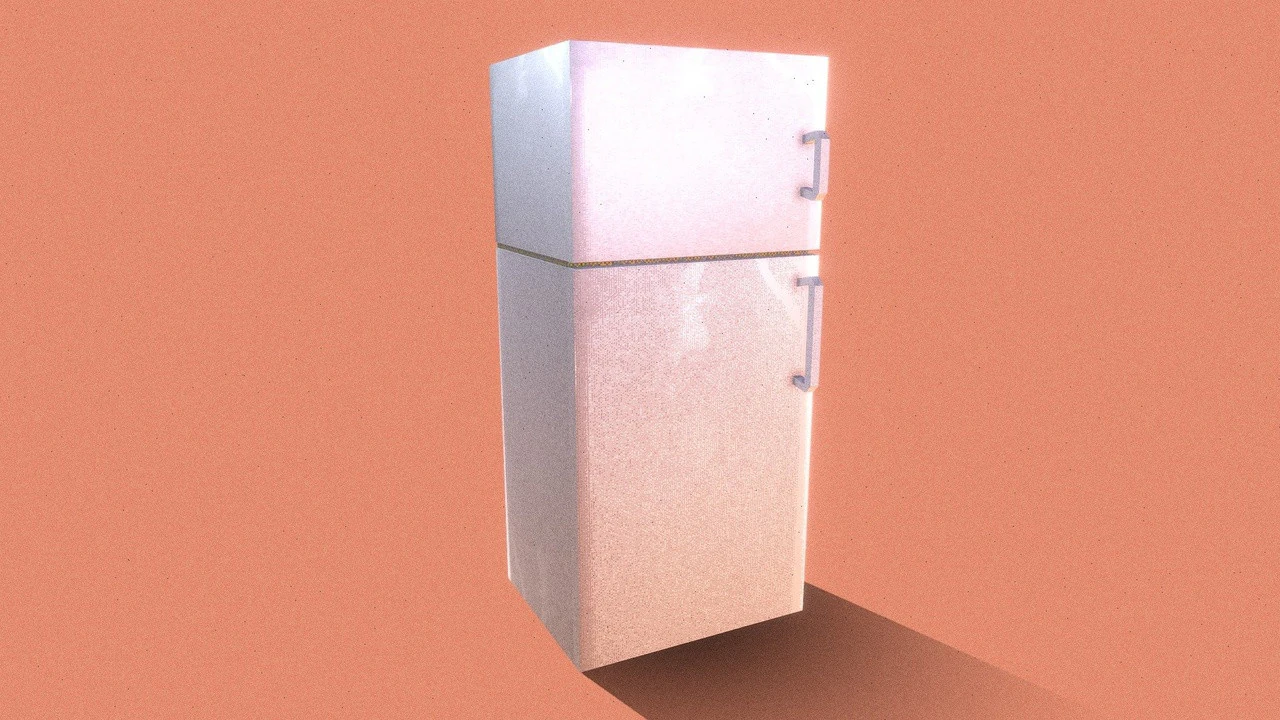 PSX Fridge 3D Model .c4d .max .obj .3ds .fbx .stl .blend 