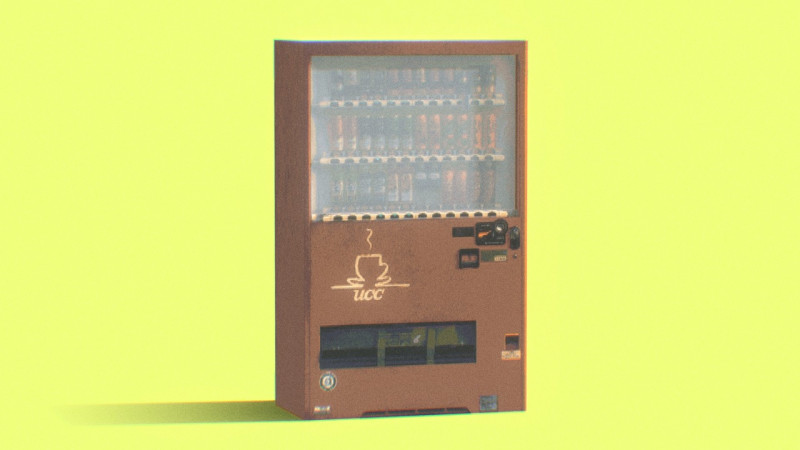 Червоний автомат PSX 3D Модель .c4d .max .obj .3ds .fbx .stl .blend