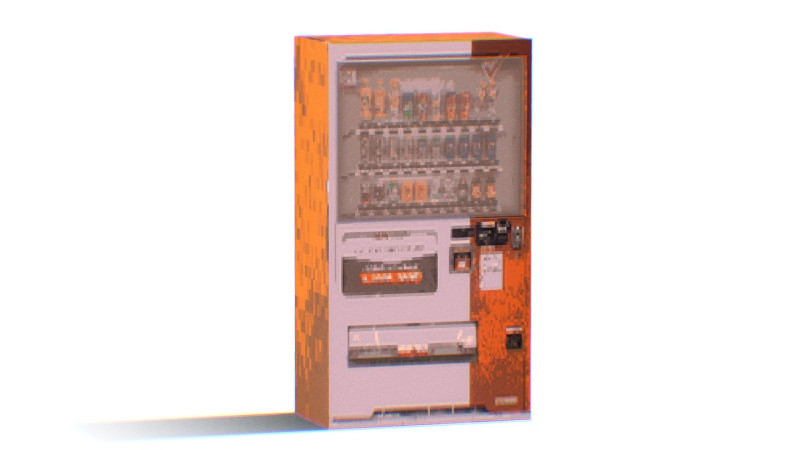 Meerkleurige automaat PSX 3D Model .c4d .max .obj .3ds .fbx .stl .blend 