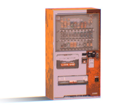 Wielokolorowy automat sprzedający PSX Model 3D