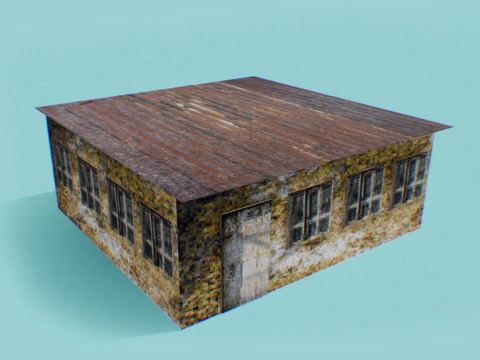 Chalé Abandonado PSX Modelo 3D