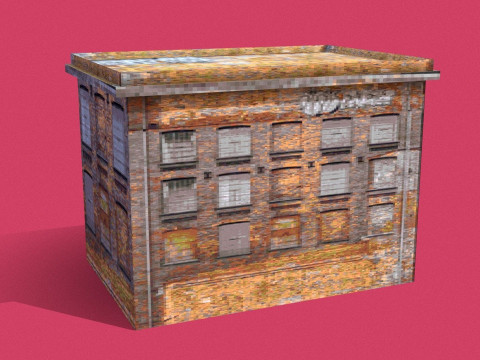 Harap Tuğla Daire PSX 3D Model