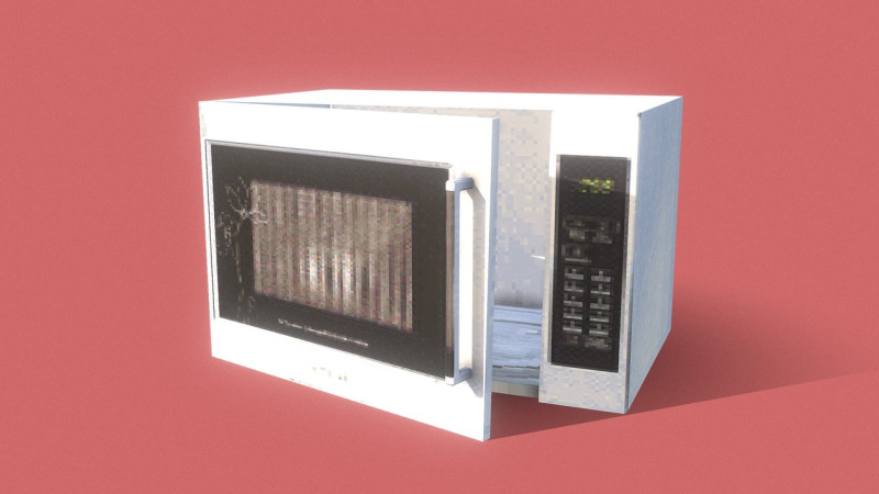 PSX - 微波炉 3D 模型 .c4d .max .obj .3ds .fbx .stl .blend 