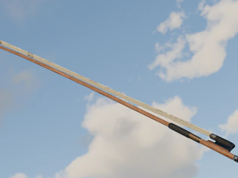 Violin with bow 3D Model