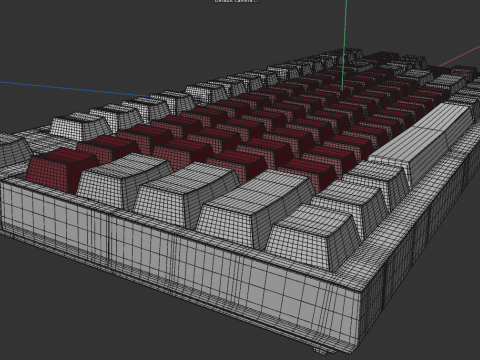 Model papan ketik Model 3D