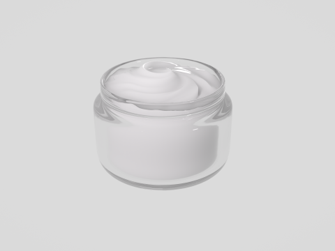 Cream jar 3D Model