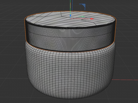 Cream jar 3D Model
