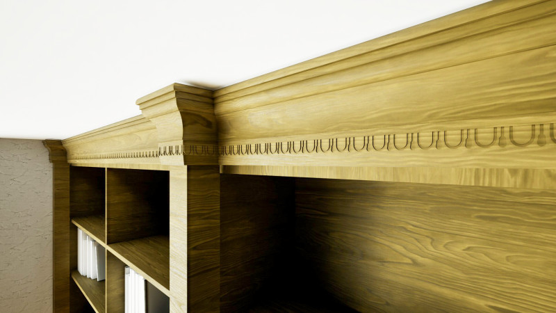 Model rak buku Model 3D .c4d .max .obj .3ds .fbx .stl .blend 