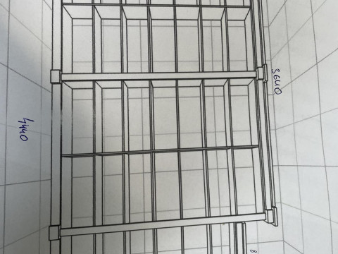 Model rak buku Model 3D