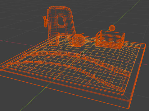 Letter A alphabet 3D Model