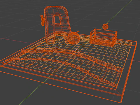 Letter A alphabet 3D Model