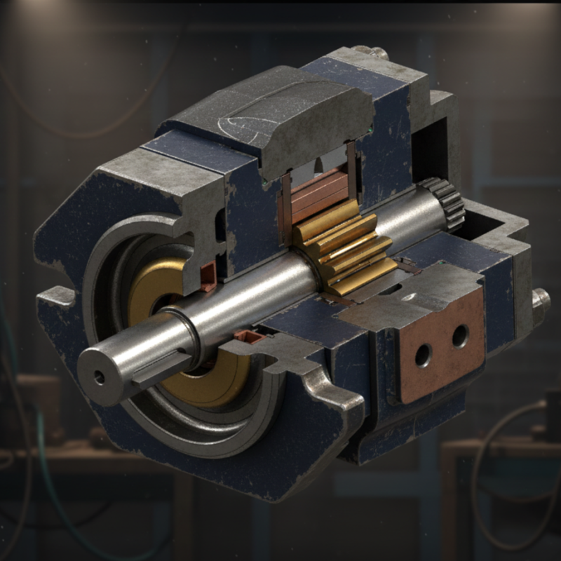 Високодеталізований промисловий гідравлічний шестеренчастий насос - повна збірка STEP XT 3D Модель .c4d .max .obj .3ds .fbx .stl .blend 