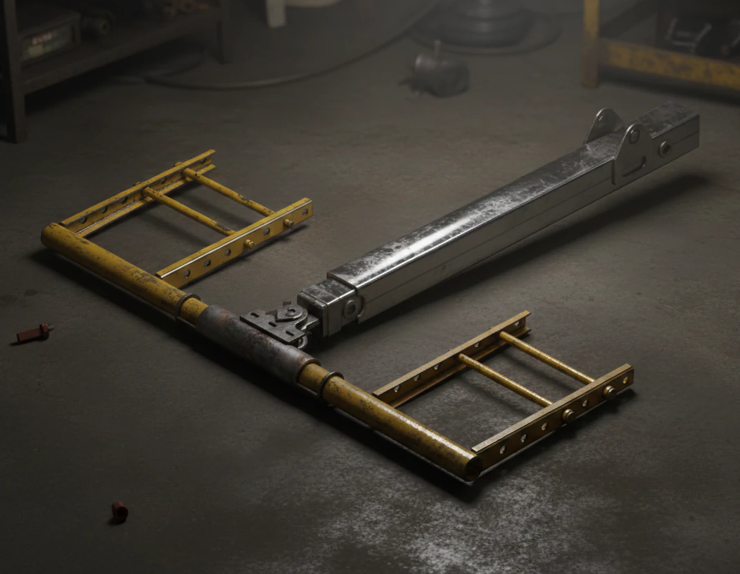 Heavy-Duty Hydraulic Wheel Lift Mechanism - Professional Recovery System 3D Model .c4d .max .obj .3ds .fbx .stl .blend 