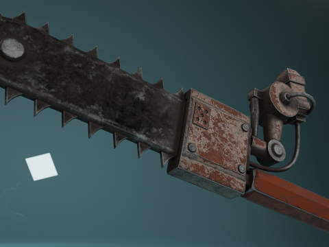 CHAINSAW PACK WITH 3 DIFFERENT MODELS Low-poly 3D 3D Model