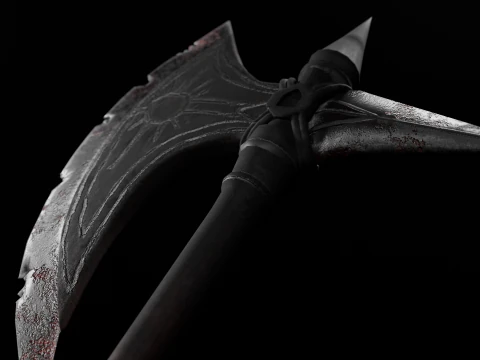 Medieval fantasty weapon pack Low-poly 3D Model