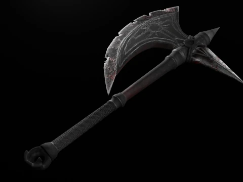 Medieval fantasty weapon pack Low-poly 3D Model