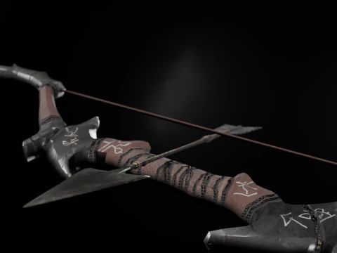 Medieval fantasty weapon pack Low-poly 3D Model