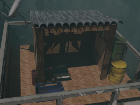 TRUCK HOUSE Low-poly 3D Model