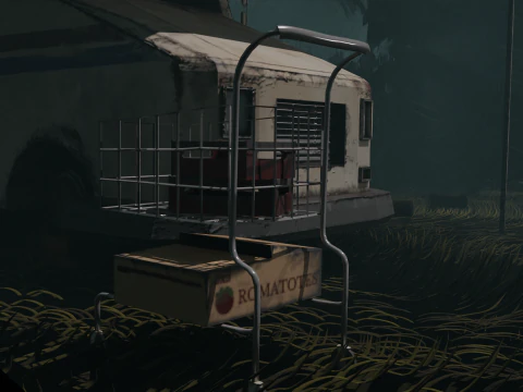 TRUCK HOUSE Low-poly 3D Model