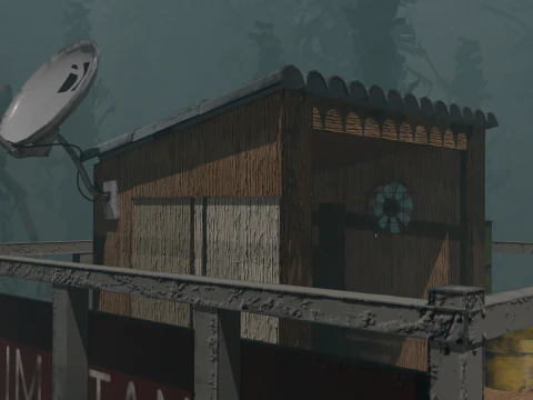 TRUCK HOUSE Low-poly 3D Model