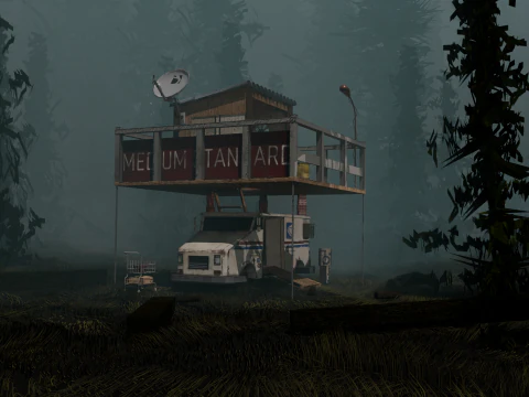 TRUCK HOUSE Low-poly 3D Model