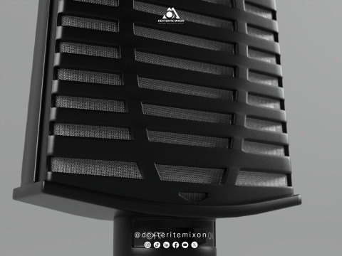 Micrófono de mesa - natec Modelo 3D