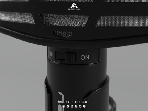 Micrófono de mesa - natec Modelo 3D