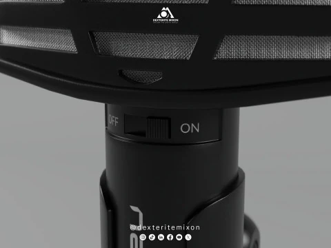 Table Microphone - natec 3D Model