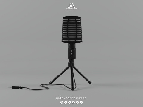 Micrófono de mesa - natec Modelo 3D