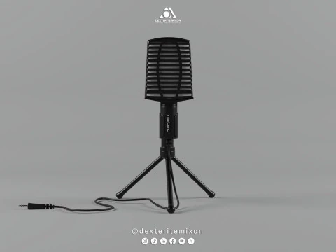 Table Microphone - natec 3D Model