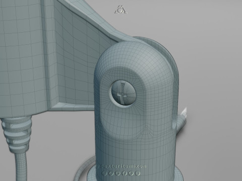 Micrófono de mesa - natec Modelo 3D