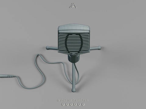 Micrófono de mesa - natec Modelo 3D