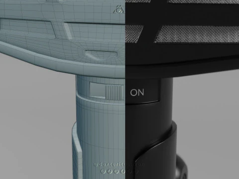 Table Microphone - natec 3D Model