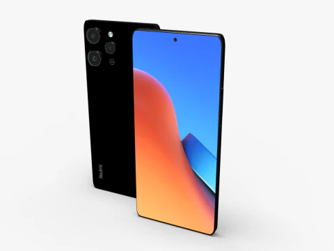 Redmi 12 PBR con pantalla personalizable Low-poly Modelo 3D