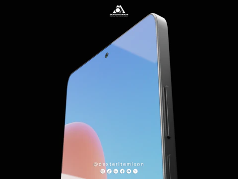 Redmi 12 PBR with Customizable Display Low-poly 3D Model