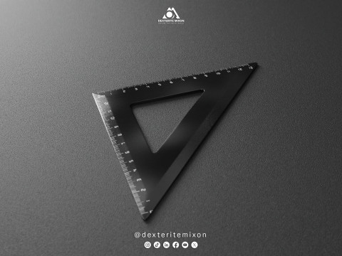 Set quadrato 13 cm Low-poly Modello 3D