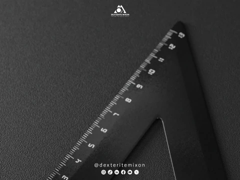 Set Square 13 cm Low-poly 3D Model
