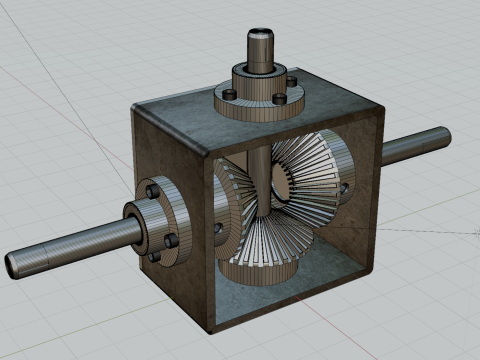 Gearbox Angle Drive 3D Model