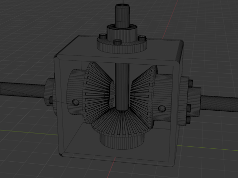Gearbox Angle Drive 3D Model