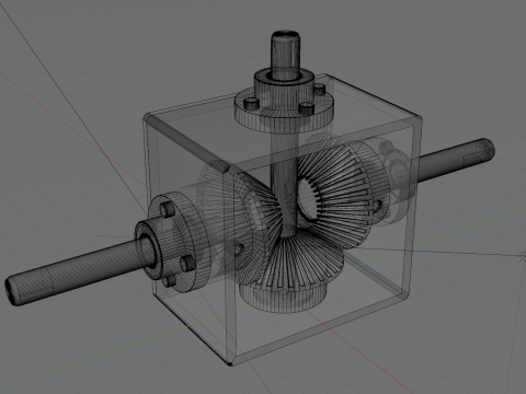 Gearbox Angle Drive 3D Model