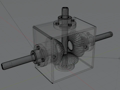 Gearbox Angle Drive 3D Model