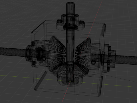 Gearbox Angle Drive 3D Model