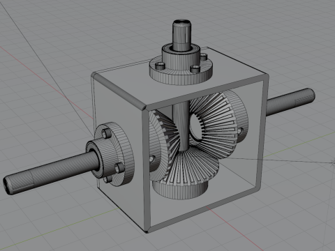 Gearbox Angle Drive 3D Model