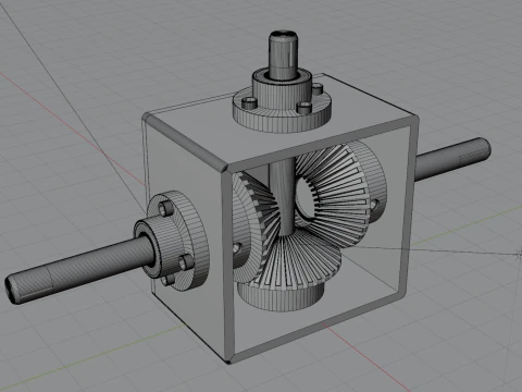 Gearbox Angle Drive 3D Model