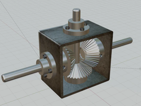 Gearbox Angle Drive 3D Model