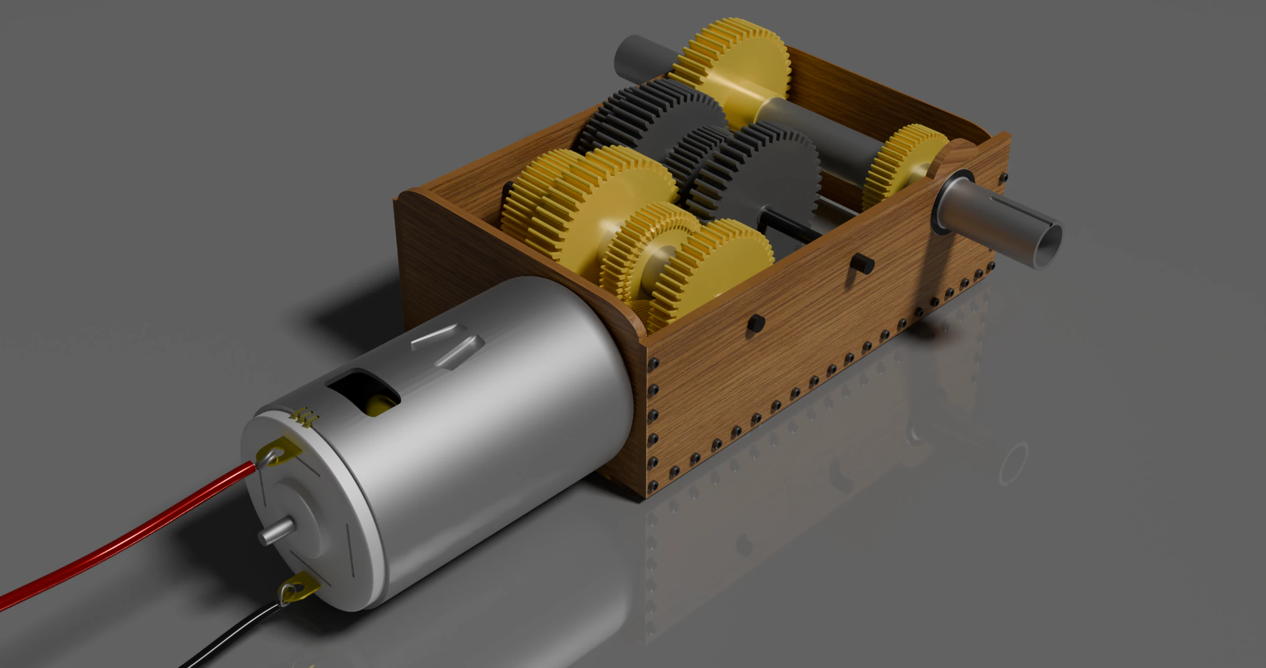 Gearbox 3D Model .c4d .max .obj .3ds .fbx .stl .blend 