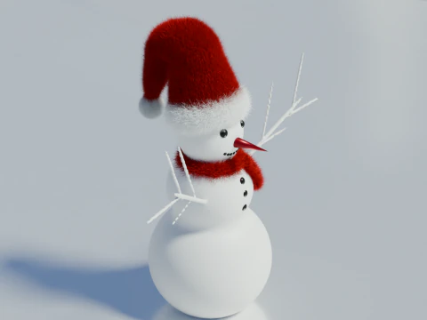 Snowman 3D Model